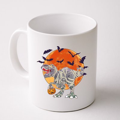 T-Rex Mummy Attack Spooky Halloween Coffee Mug