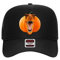 T-REX Pumpkin Face High Crown Mesh Back Trucker Hat