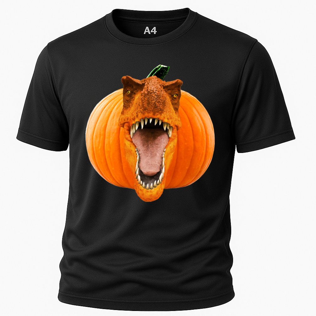 T-REX Pumpkin Face Cooling Performance Crew T-Shirt