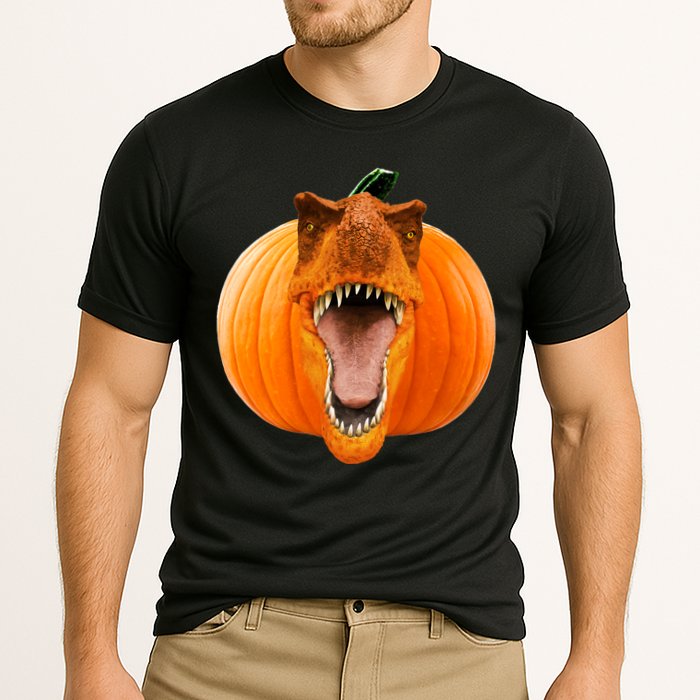 T-REX Pumpkin Face Cooling Performance Crew T-Shirt