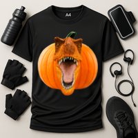 T-REX Pumpkin Face Cooling Performance Crew T-Shirt
