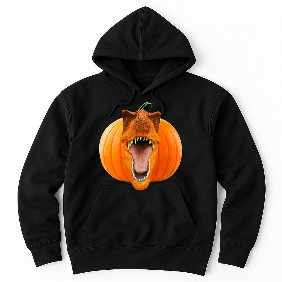 T-REX Pumpkin Face Hoodie