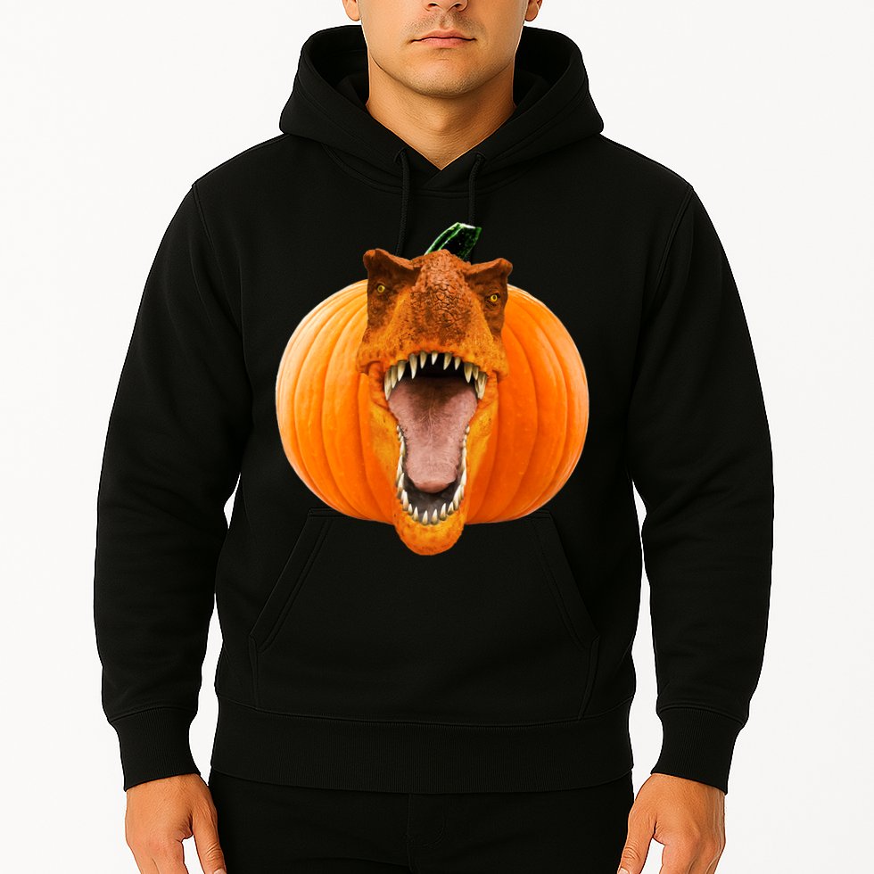 T-REX Pumpkin Face Hoodie
