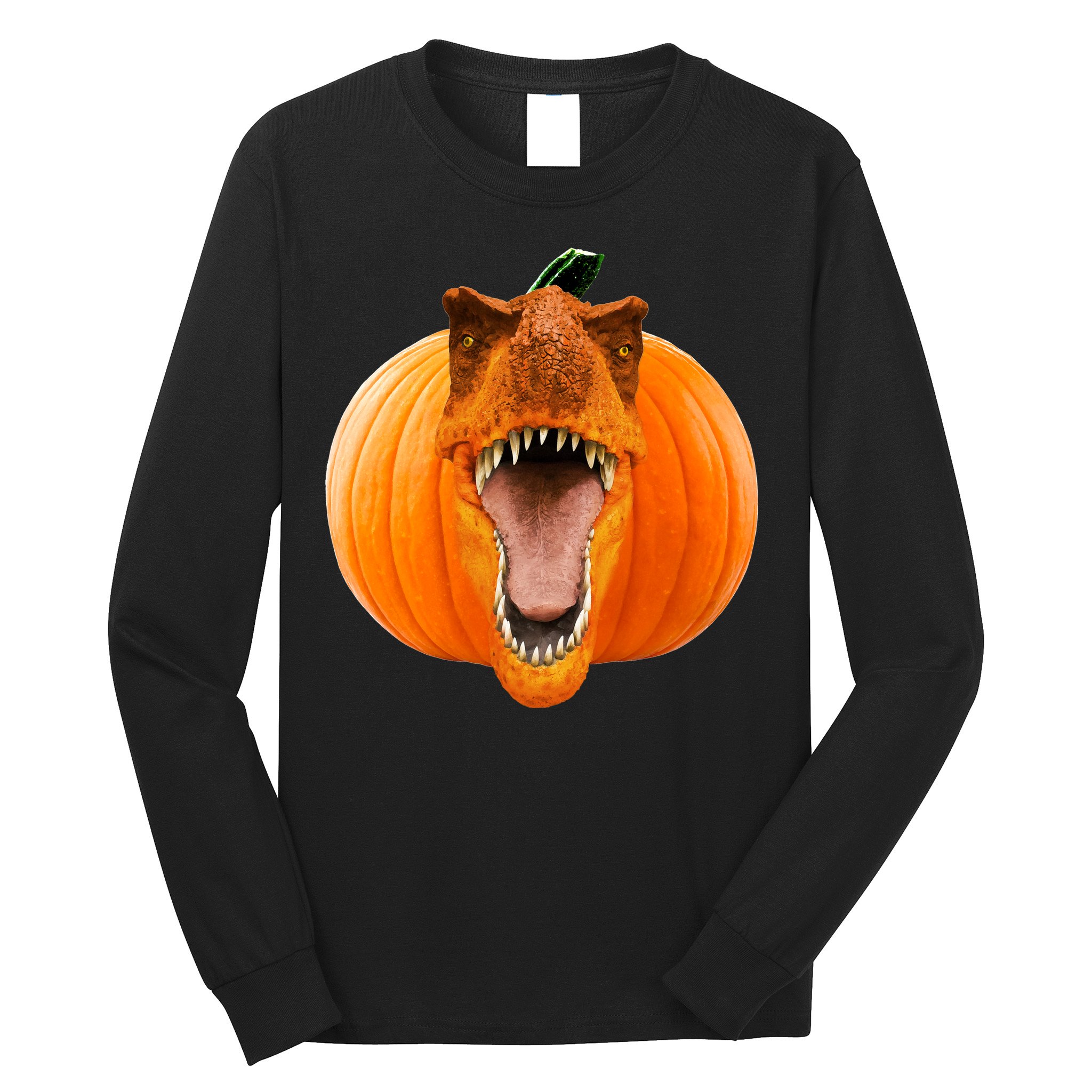 T-REX Pumpkin Face Long Sleeve Shirt