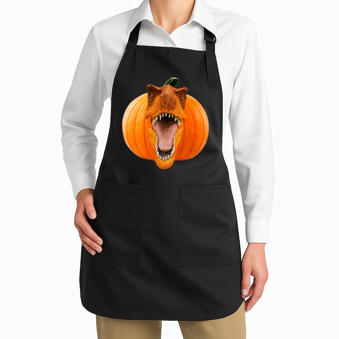 T-REX Pumpkin Face Apron