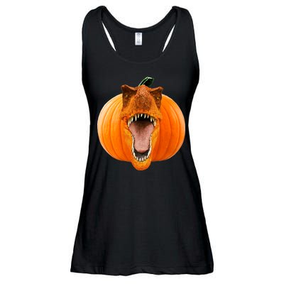 T-REX Pumpkin Face Ladies Essential Flowy Tank