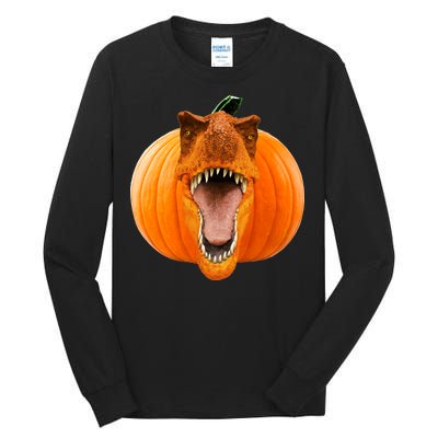 T-REX Pumpkin Face Tall Long Sleeve T-Shirt