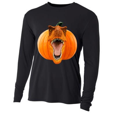 T-REX Pumpkin Face Cooling Performance Long Sleeve Crew