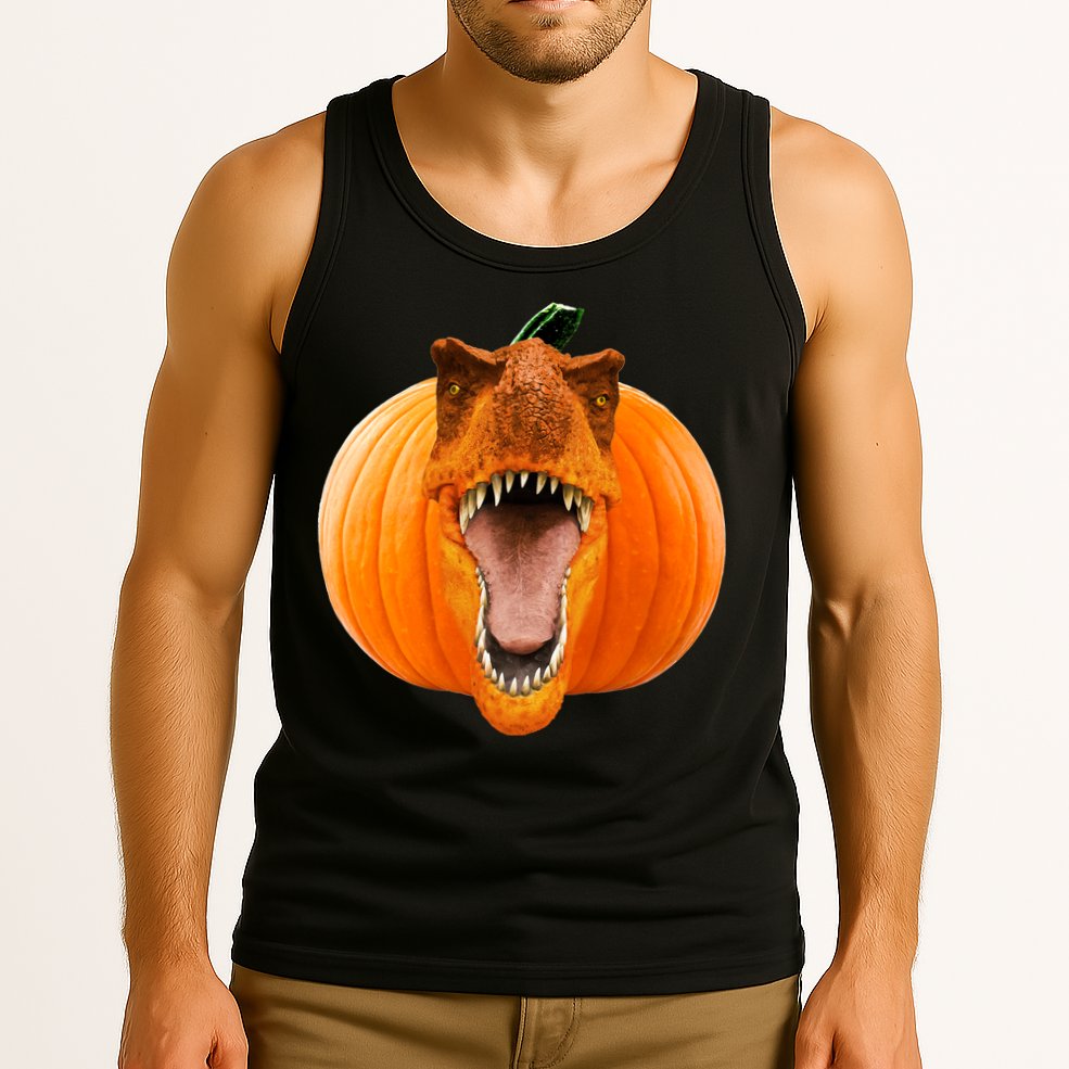 T-REX Pumpkin Face Tank Top