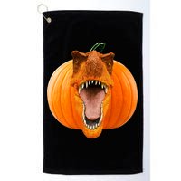 T-REX Pumpkin Face Golf Towel