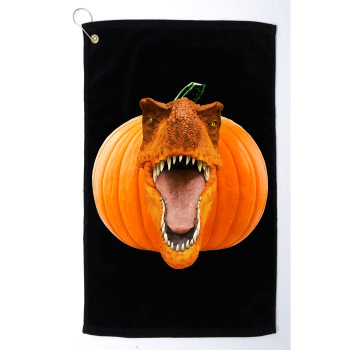 T-REX Pumpkin Face Golf Towel
