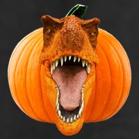 T-REX Pumpkin Face Golf Towel