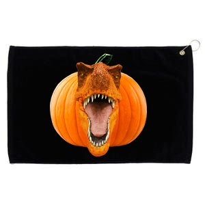 T-REX Pumpkin Face Grommeted Golf Towel