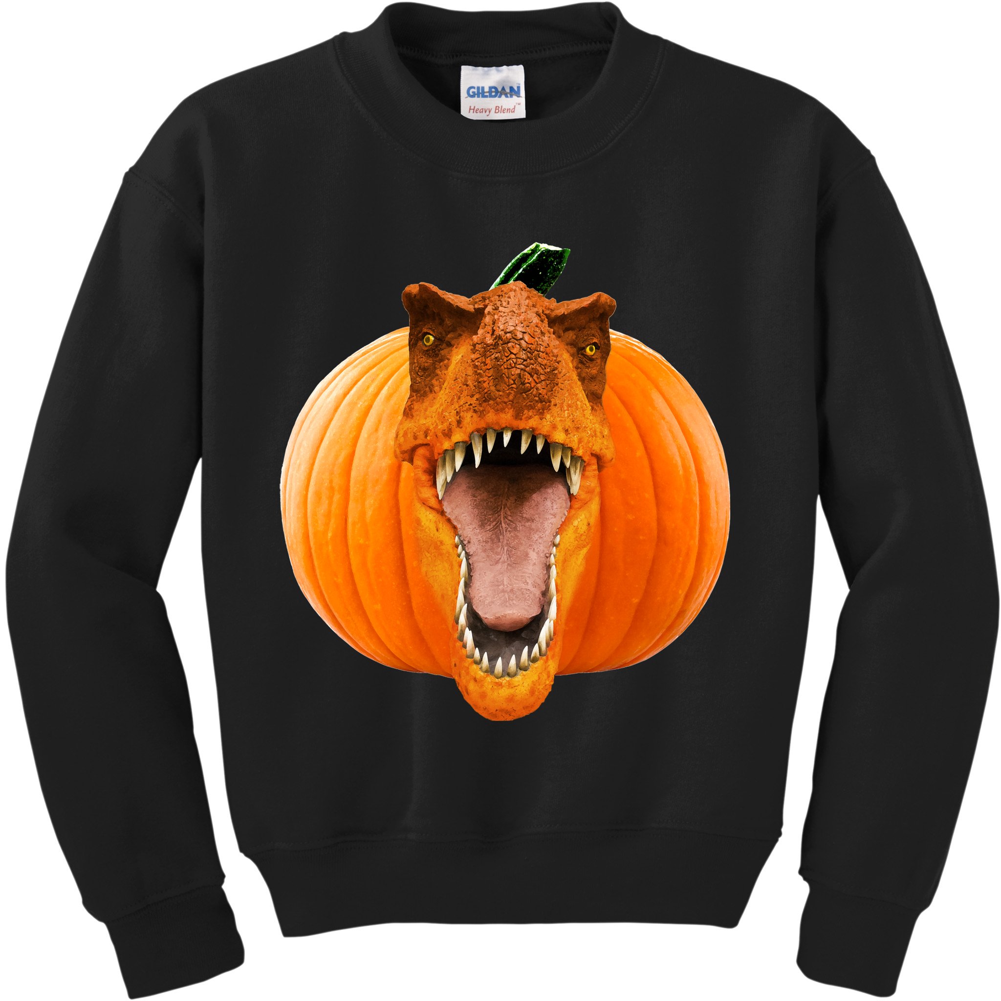T-REX Pumpkin Face Kids Sweatshirt