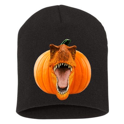 T-REX Pumpkin Face Short Acrylic Beanie