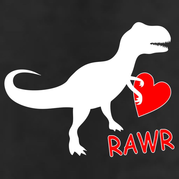 T-Rex Rawr Heart Dinosaur Valentine's Day Cool Comfort Performance Bucket Hat