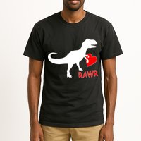 T-Rex Rawr Heart Dinosaur Valentine's Day Tall T-Shirt