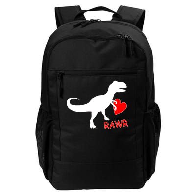 T-Rex Rawr Heart Dinosaur Valentine's Day Daily Commute Backpack