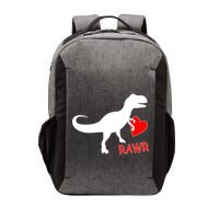 T-Rex Rawr Heart Dinosaur Valentine's Day Vector Backpack