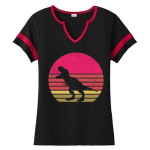 T-Rex Retro Ladies Halftime Notch Neck Tee