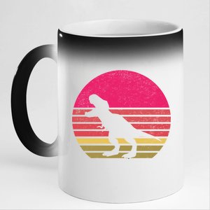 T-Rex Retro 11oz Black Color Changing Mug