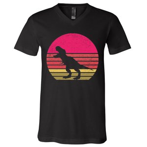 T-Rex Retro V-Neck T-Shirt