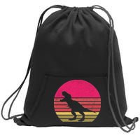 T-Rex Retro Sweatshirt Cinch Pack Bag