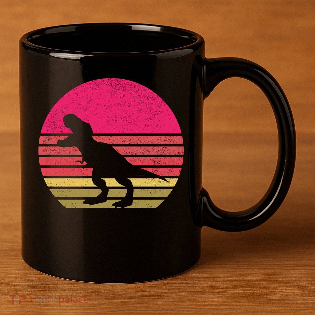 T-Rex Retro 11oz C Handle Ceramic Mug