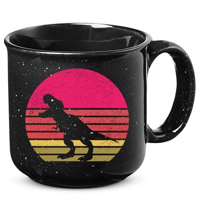 T-Rex Retro 15oz Campfire Ceramic Mug