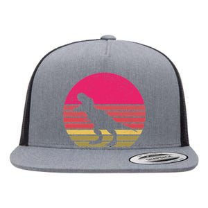 T-Rex Retro Flat Bill Trucker Hat