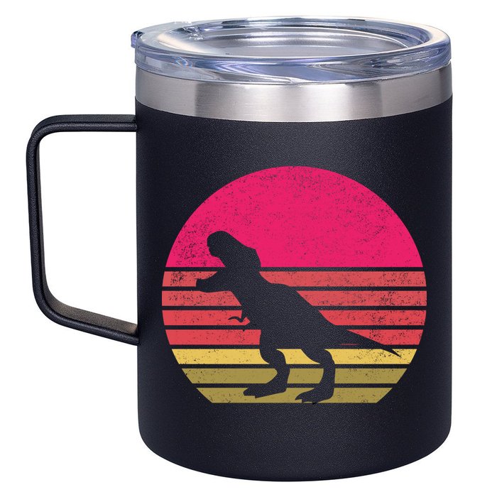 T-Rex Retro 12oz Stainless Steel Coffee Mug