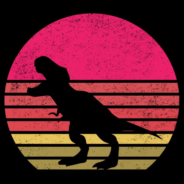 T-Rex Retro Poster