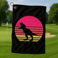T-Rex Retro Golf Towel