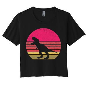 T-Rex Retro Women's Crop Top Tee