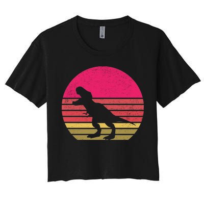 T-Rex Retro Women's Crop Top Tee