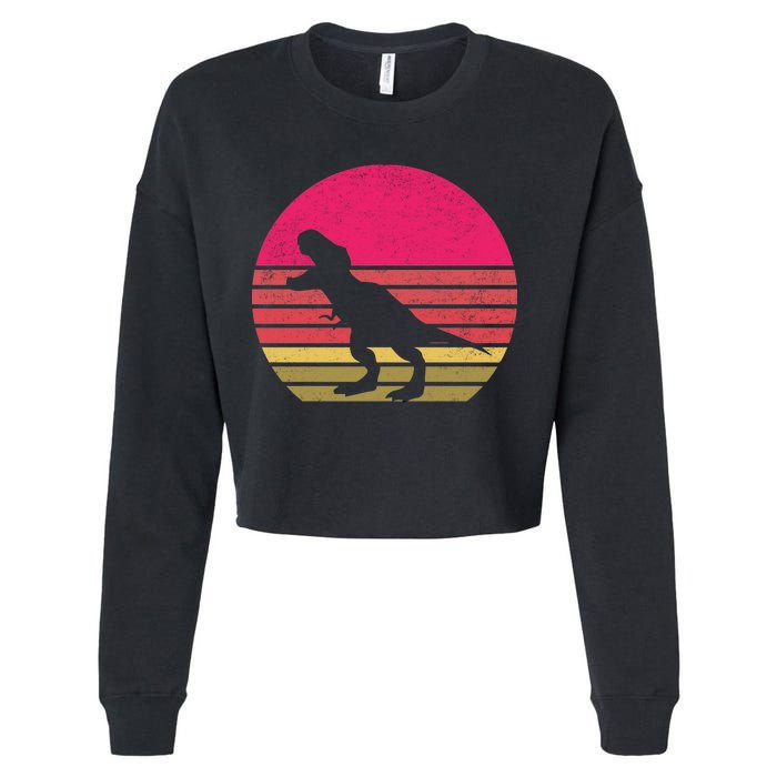 T-Rex Retro Cropped Pullover Crew