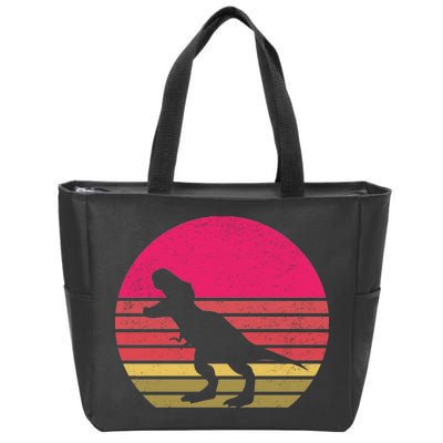 T-Rex Retro Zip Tote Bag