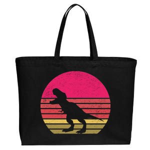 T-Rex Retro Cotton Canvas Jumbo Tote