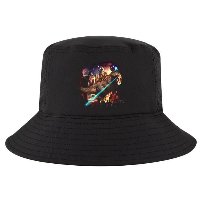T-Rex Rexzilla Lazer Burning City Cool Comfort Performance Bucket Hat