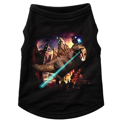 T-Rex Rexzilla Lazer Burning City Doggie Tank