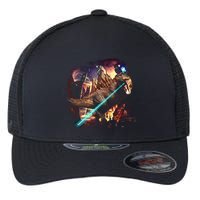T-Rex Rexzilla Lazer Burning City Flexfit Unipanel Trucker Cap