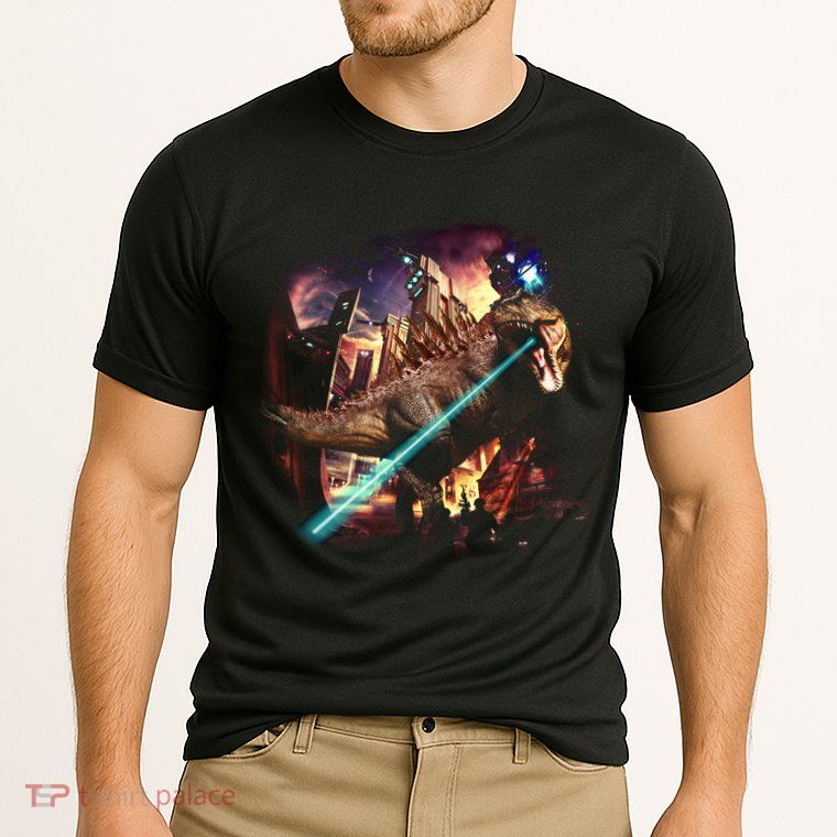 T-Rex Rexzilla Lazer Burning City Performance Shirt
