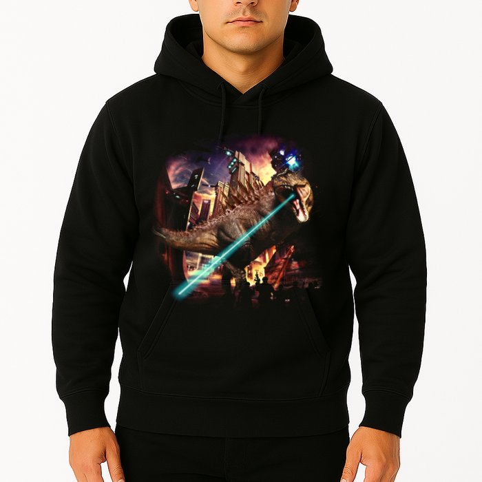 T-Rex Rexzilla Lazer Burning City Hoodie