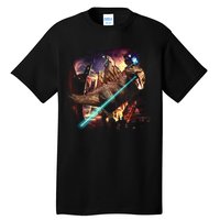 T-Rex Rexzilla Lazer Burning City Tall T-Shirt