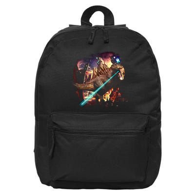 T-Rex Rexzilla Lazer Burning City 16 in Basic Backpack