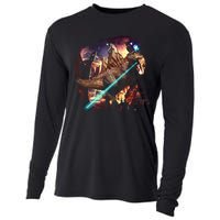 T-Rex Rexzilla Lazer Burning City Cooling Performance Long Sleeve Crew