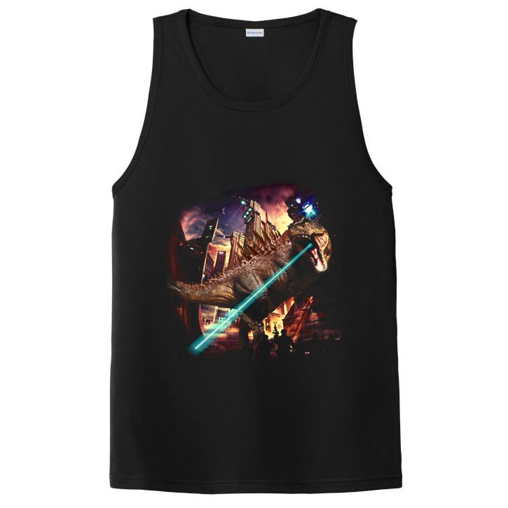 T-Rex Rexzilla Lazer Burning City PosiCharge Competitor Tank