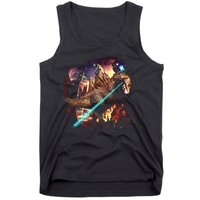 T-Rex Rexzilla Lazer Burning City Tank Top