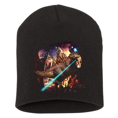 T-Rex Rexzilla Lazer Burning City Short Acrylic Beanie