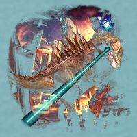 T-Rex Rexzilla Lazer Burning City Sueded Cloud Jersey T-Shirt